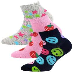 Fuski BOMA s. r. o LONKA DEDONIK / Șosete joase de vară multicolore pentru copii - mix H 30-34 (121040)