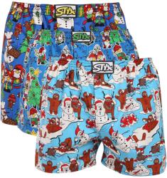 Styx 3PACK boxeri largi bărbați Styx art elastic clasic mărime mare multicolori (3E19789) 3XL (186332)