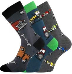 BOMA 3PACK șosete copii Boma ABS multicolori (Sibiř 08 ABS - mix A) 30/34 (186378)