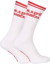 Nedeto Șosete Nedeto sport înalte CEA MAI BUNĂ BUNICA albe (1NOBT32) S (185904)