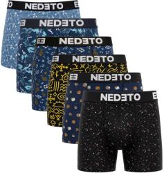 Nedeto 6PACK boxeri bărbați Nedeto multicolori (6NBV4) XXL (186260)