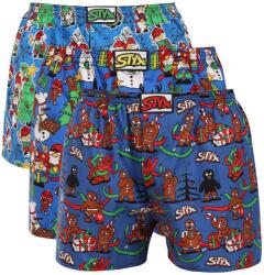 Styx 3PACK boxeri largi bărbați Styx art elastic clasic mărime mare multicolori (3E19679) 3XL (186334)