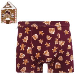 Moraj Boxeri de Crăciun Christmas house cu turtă dulce, vișinii, L