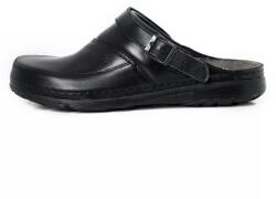 Batz Saboti barbati, Batz, Peter-P-Negru, casual, piele naturala, medicinali, ortopedici, cu talpa groasa, negru (Marime: 41)