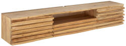Invicta Comoda TV RELIEF 200 cm, cu fatada suspendata cu relief 3D, din lemn de salcam natural (45795)