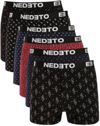 Nedeto 6PACK férfi bő szárú boxeralsó Nedeto többszínű (6NGV02) XL
