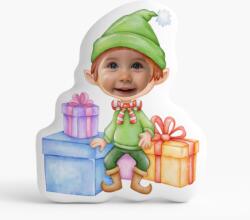 Empikfoto. ro Pernă 3D personalizată, catifea, Elf cu cadouri, 40x40 cm - 308924