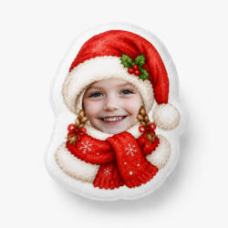 Empikfoto. ro Pernă 3D personalizată, catifea, Pălăria lui Moș Crăciun, 30x30 cm - 373548