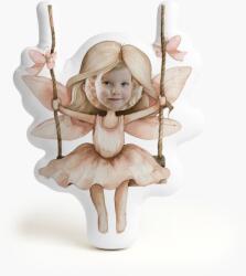 Empikfoto. ro Pernă 3D personalizată, catifea, Zâna pe leagăn 2, 60x60 cm - 313580
