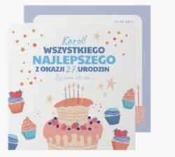 Empikfoto. ro Felicitare personalizată Tort de ziua de naștere, 14x14 cm - 337761