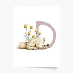 Empikfoto. ro Poster, Alfabet - D: Animale de pădure, 50x70 - 250200