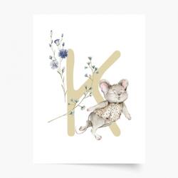 Empikfoto. ro Poster, Alfabet - K: Animale de pădure, 20x30 - 250885