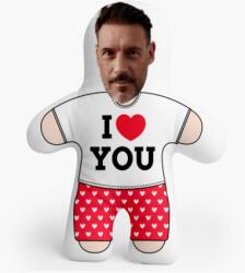 Empikfoto. ro Pernă 3D personalizată, catifea, Mini eu, te iubesc, 46x33 cm - 302306