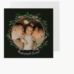 Empikfoto. ro Felicitare personalizată Magia Crăciunului, timp vesel, 14x14 cm - 337577