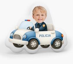 Empikfoto. ro Pernă 3D personalizată, catifea, Un polițist într-o mașină, 50x50 cm - 313348