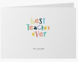 Empikfoto. ro Felicitare personalizată Cel mai bun profesor din toate timpurile, 20x15 cm - 338433
