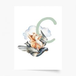 Empikfoto. ro Poster, Alfabet - C: Animale de pădure, 60x80 - 239342