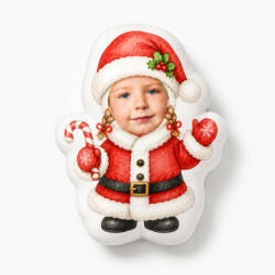 Empikfoto. ro Pernă 3D personalizată, catifea, Moș Crăciun, 50x50 cm - 373558