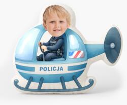 Empikfoto. ro Pernă 3D personalizată, catifea, Un polițist într-un elicopter, 30x30 cm - 313350