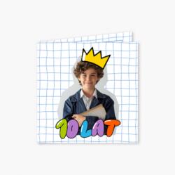 Empikfoto. ro Felicitare personalizată Ziua de naștere în carouri, 14x14 cm - 259968