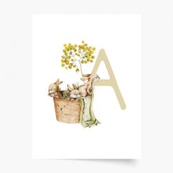 Empikfoto. ro Poster, Alfabet - A: Animale de pădure, 60x80 - 250073