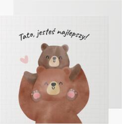Empikfoto. ro Felicitare personalizată Tată Urs, 14x14 cm - 290704