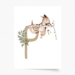Empikfoto. ro Poster, Alfabet - P: Animale de pădure, 50x70 - 239436