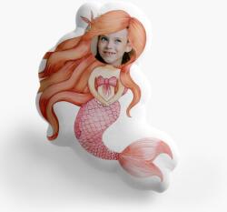 Empikfoto. ro Pernă 3D personalizată, catifea, Sirenă cu fundă, 40x40 cm - 308845