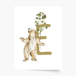 Empikfoto. ro Poster, Alfabet - E: Animale de pădure, 60x80 - 250241