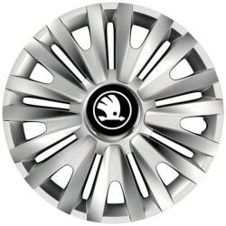 AutoHelix MSA Set 4 capace roti Cu Inel Cromat Royal R14 Compatibil Cu Skoda Nou (ROYANL2)