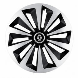 AutoHelix MSA Set 4 capace roti Fox Gri-Negru R17 pentru gama auto Renault Nou (FOXGRNENL12)