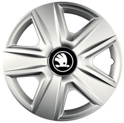 AutoHelix MSA Set 4 capace roti Cu Inel Cromat Esprit R14 Compatibil Cu Skoda Nou (ESPRNL2)