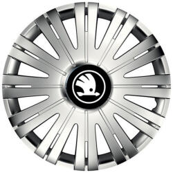 AutoHelix MSA Set 4 Capace Roti potrivite jantelor de 15 inch, pentru Skoda Nou, model Active Crom (ACTICRNL3)