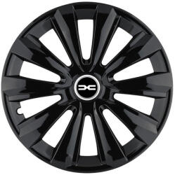 AutoHelix MSA Set 4 Capace Roti, potrivite jantelor de R15, pentru Dacia Nou, model delta negru (DELTNENL4)