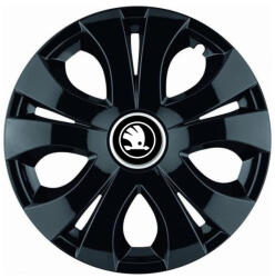 AutoHelix MSA Set 4 Capace Roti Top Negru R16, Compatibil Cu Skoda Nou (TOPNENL8)