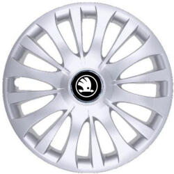 AutoHelix MSA Set 4 Capace Roti R16, Potrivite Jantelor de 16 inch, Pentru Skoda Nou, Model 328 (M328NL8)