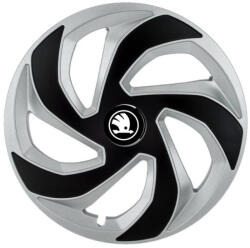 AutoHelix MSA Set 4 capace roti Rex Gri-Negru R14 Compatibil Cu Skoda Nou (REXGRNENL2)