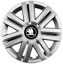 AutoHelix MSA Set 4 Capace Roti 16 inchi (R16) Compatibile Cu Skoda Nou, Model - 203 (M203NL8)
