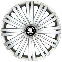 AutoHelix MSA Set 4 Capace Roti R15, Potrivite Jantelor de 15 inch, Pentru Skoda Nou, Model 422 (M422NL5)
