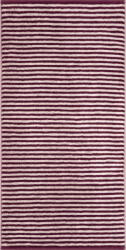 Cawö Prosop de baie Club în dungi, 70 x 140 cm, bordo (6300-87-70x140) Prosop