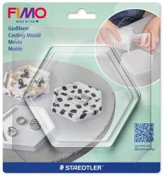 FIMO öntőforma - hexagon tálka