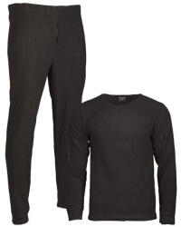 Mil-Tec set fleece de lenjerie intimă cu decolteu rotund, negru (11221002.S)