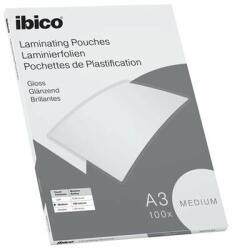  Meleglamináló fólia, 100 mikron, A3, fényes, IBICO "Medium", (100 db) (627312) (627312)