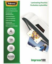 Fellowes Meleglamináló fólia, 100 mikron, A5, fényes, 100 db, FELLOWES, (100 db) (5351002) (5351002)