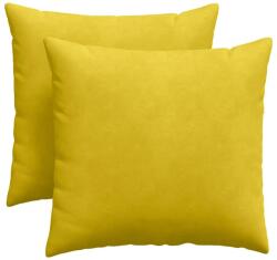 vidaXL Kanapé párnák 2 pcs Sárga 45 x 45 cm Bársonyos szövet 42013935 (42013935)