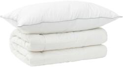 vidaXL Paplan és párna szett 2 db 152x203 cm Téli 450 GSM Gyapjú Fehér 3441114 (3441114)