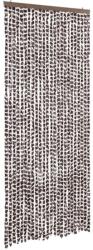 vidaXL barna és fehér zsenília rovarfüggöny 100 x 200 cm 2.15 kg (377393VidaXL)