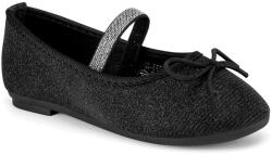 Nelli Blu Gyermek balerina cipő, Nelli Blu, lány, fekete, textil anyag, 26 EU (5903698183312_26)