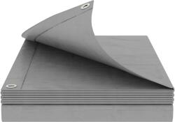 vidaXL Ponyva fémfülekkel Világosszürke 2 x 3 m 180 gsm PE 42039303 (42039303)