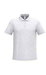 iDeal Basic Férfi galléros póló, 180 g/m2 pamut piké, egyenes szabás, 3 iDeal gomb, Basic IB295, Ideal Ash Heather, 3XL (ib295iah-3xl)